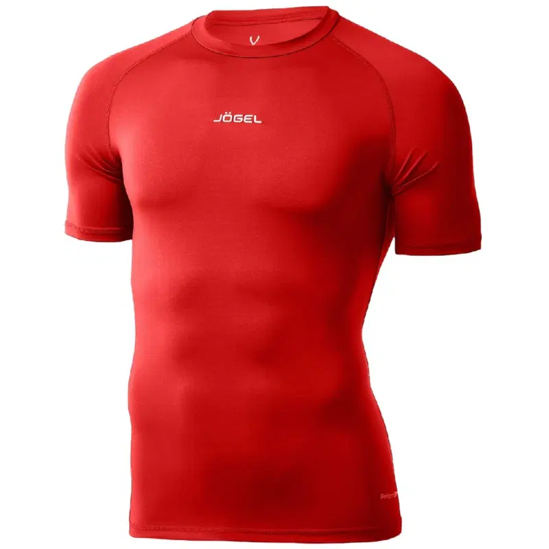 Jögel CAMP PERFORMDRY TOP SS Футболка компрессионная Красный/Белый
