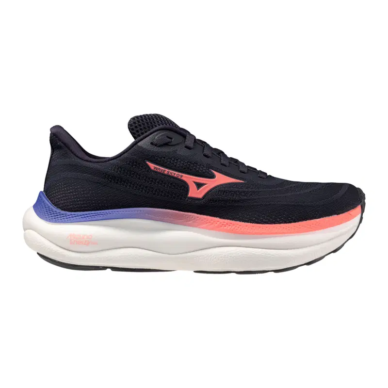 Mizuno WAVE SKY 9 (W) Кроссовки беговые женские Черный/Розовый