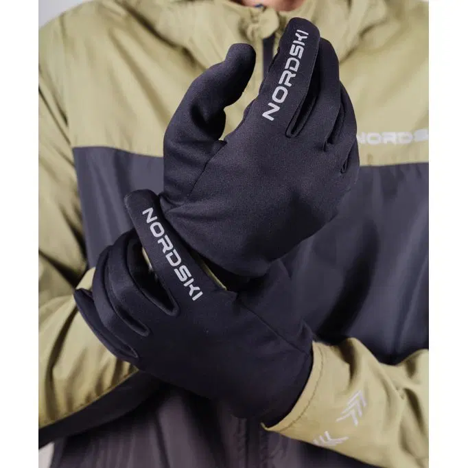 Nordski RUN BLACK Перчатки Черный