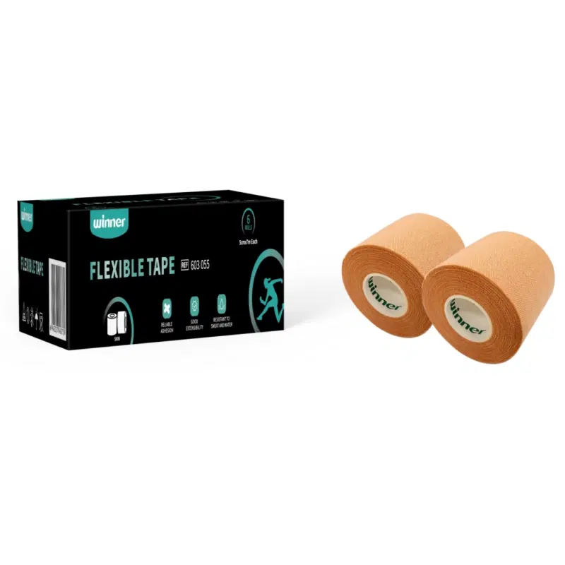 Winner FLEXIBLE TAPE 5см x 7м Тейп спортивный Бежевый