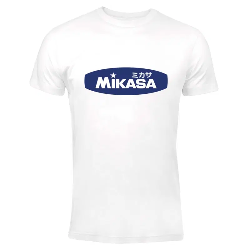Mikasa MT5035 Футболка Белый/Темно-синий