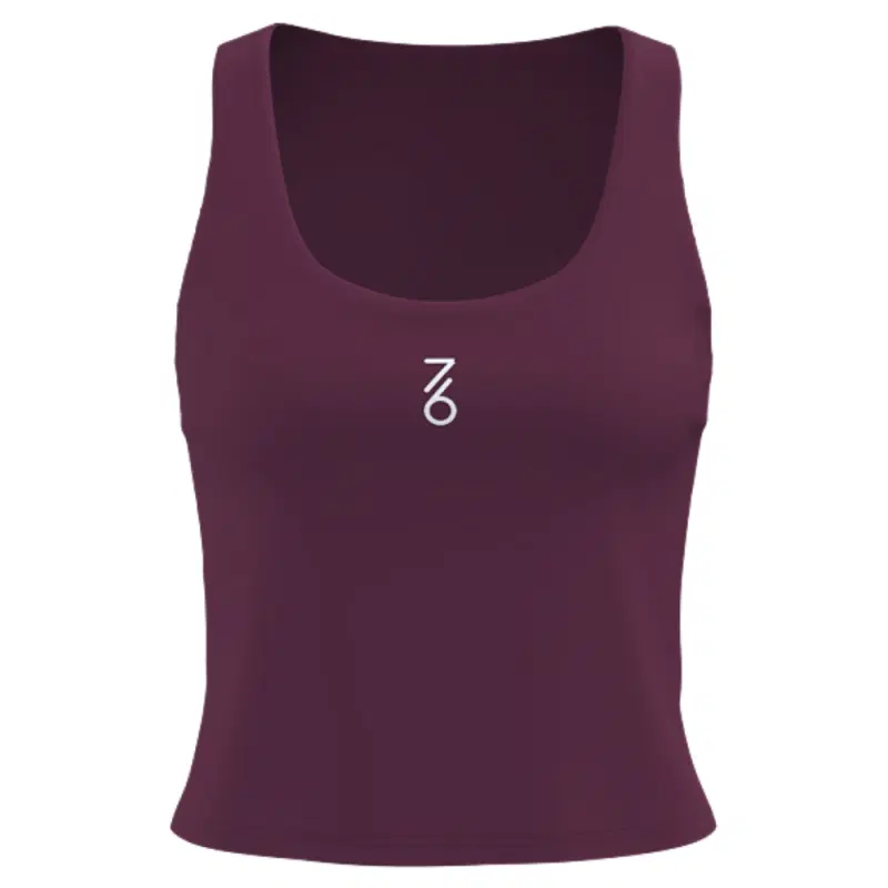 7/6 NATA SLEEVELESS T-SHIRT "POTENT PURPLE" Майка теннисная женская Бордовый