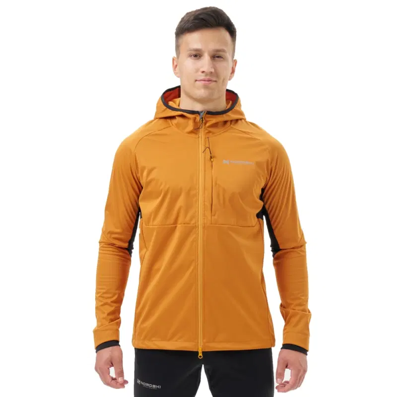 Nordski PRO TOUR HOOD BRONZE/BLACK Куртка спортивная Оранжевый/Черный