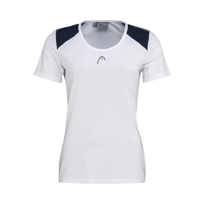 Head CLUB 22 T-SHIRT (W) Футболка теннисная женская Белый/Черный