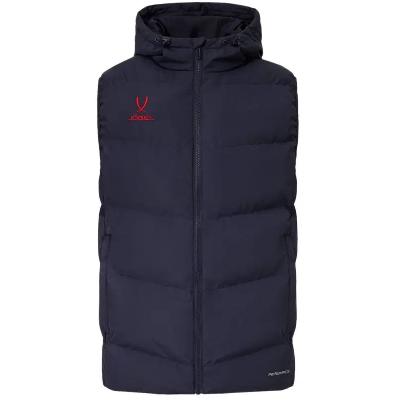 Jögel ESSENTIAL PERFORMPROOF PADDED HOODED VEST Жилет утепленный с капюшоном Темно-синий