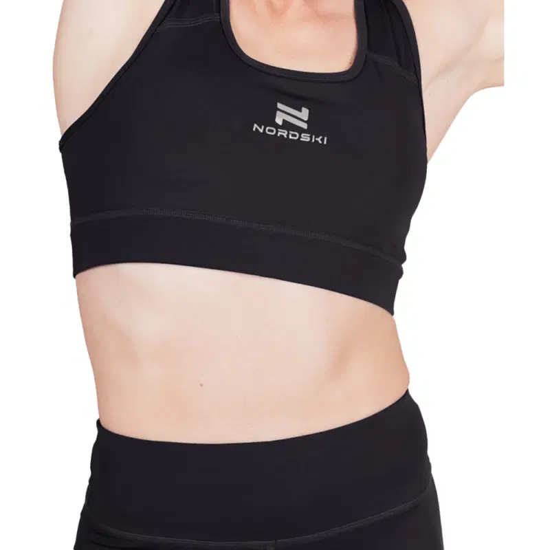 Nordski PRO BRA (W) BLACK Топ спортивный женский Черный