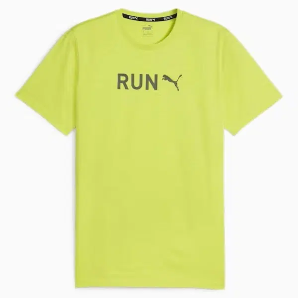 Puma RUN GRAPHIC TRAINING TEE Футболка беговая Лайм