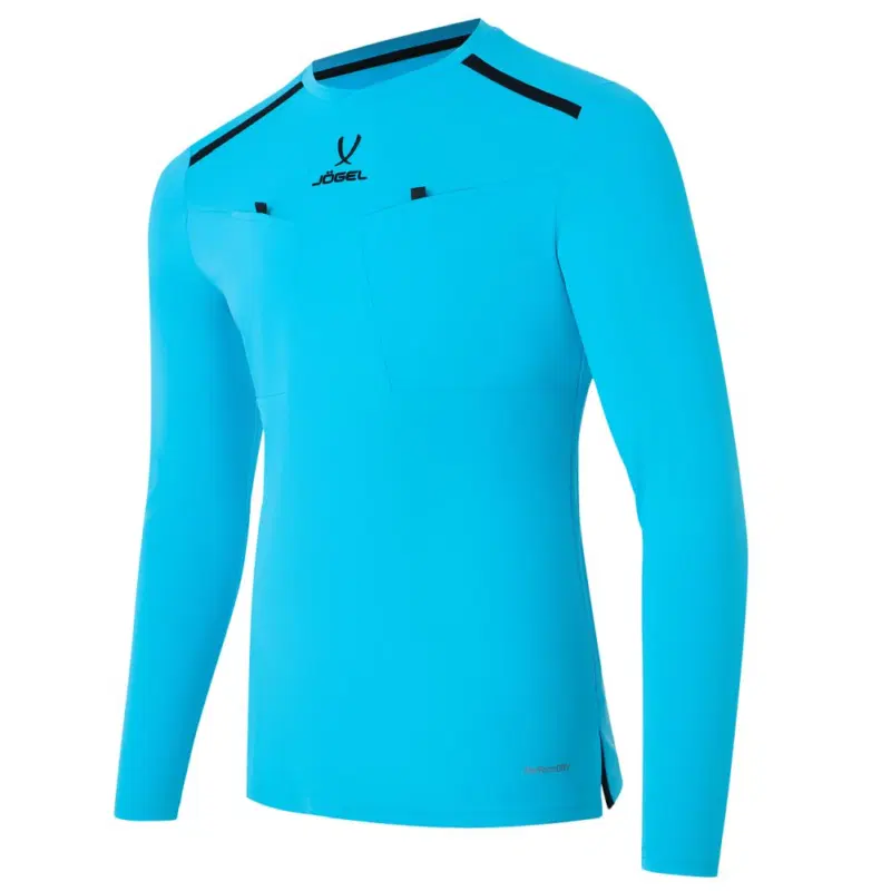 Jögel DIVISION PERFORMDRY REFEREE LS TEE Футболка судейская с длинным рукавом Голубой
