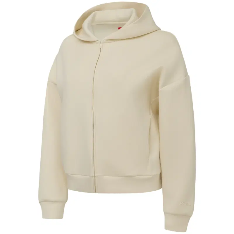 Jogel 360 SOFT ZIP HOODIE RELAXED FIT (W) Худи на молнии женское Молочный
