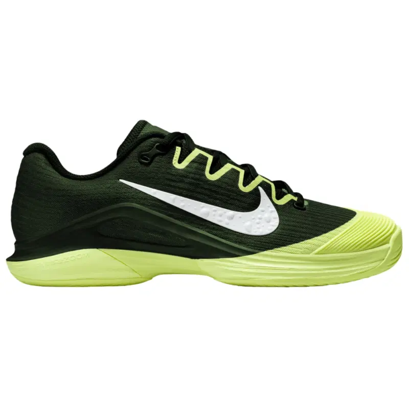 Nike VAPOR 12 HARD COURT PREMIUM (W) Кроссовки теннисные женские Черный/Салатовый
