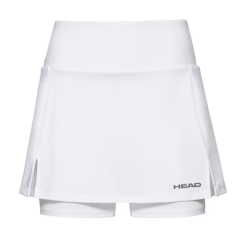 Head CLUB BASIC SKORT LONG (W) Юбка-шорты теннисные женские Белый