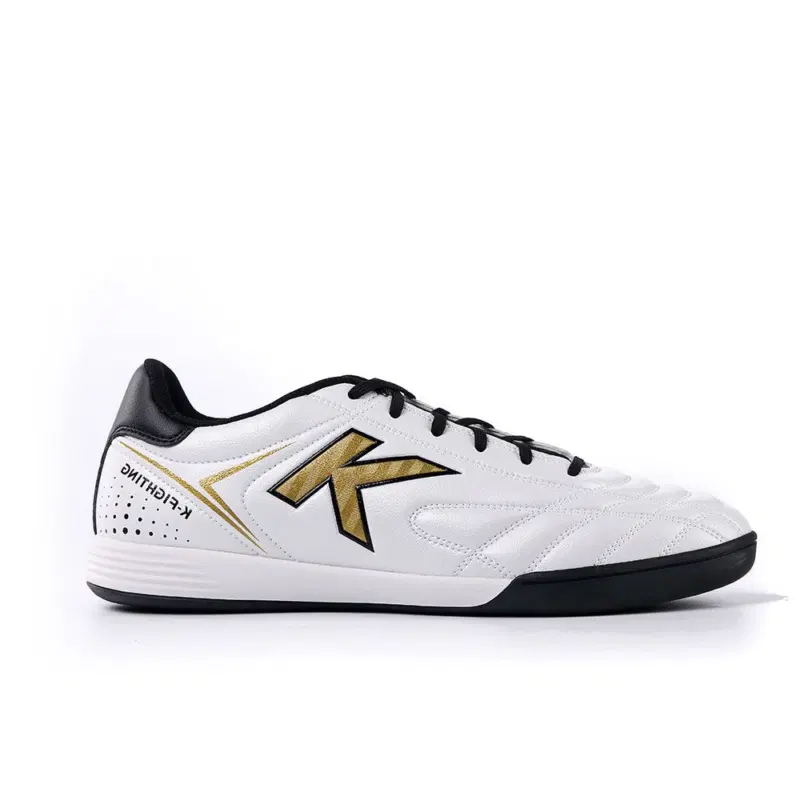 Kelme MEN FOOTBALL SHOES (IN) Бутсы футзальные Белый/Золотой