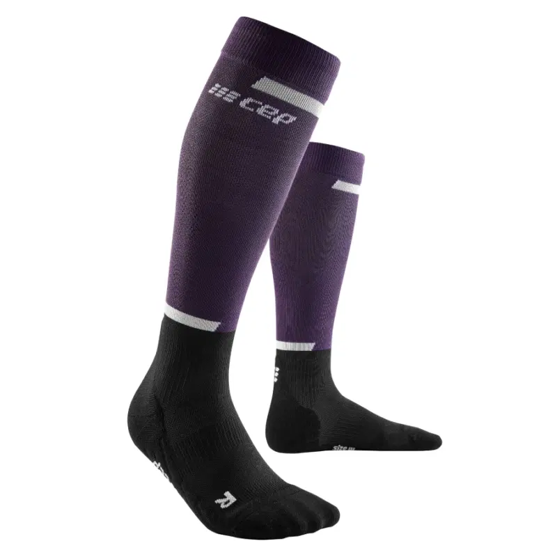 CEP THE RUN COMPRESSION TALL SOCKS 4.0 (W) Компрессионные гольфы женские Фиолетовый/Черный