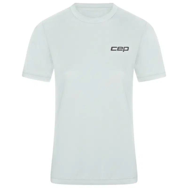 CEP CORE RUN SHORT SLEEVE SHIRT (W) Футболка беговая женская Бледно-голубой