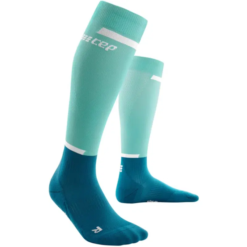 CEP THE RUN COMPRESSION TALL SOCKS 4.0 Компрессионные гольфы Голубой/Белый