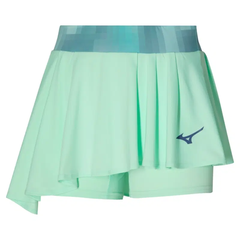 Mizuno FRONTIER FLYING SKIRT (W) Юбка теннисная женская Зеленый