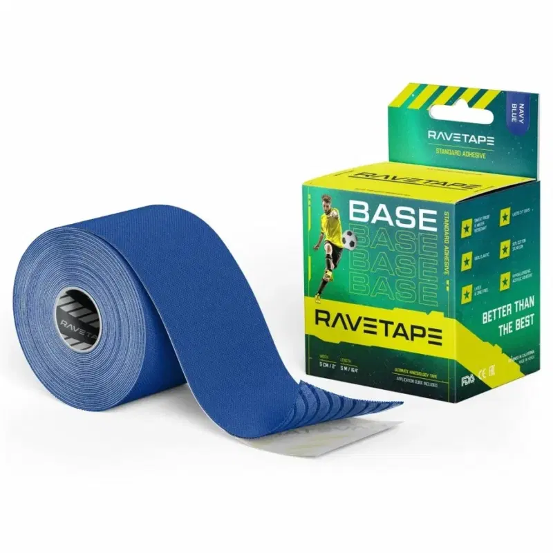 RaveTape BASE 5см×5м Кинезиотейп Синий