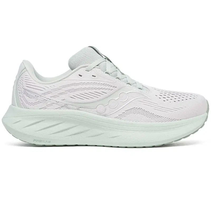 Saucony RIDE 18 (W) Кроссовки беговые женские Серый/Зеленый