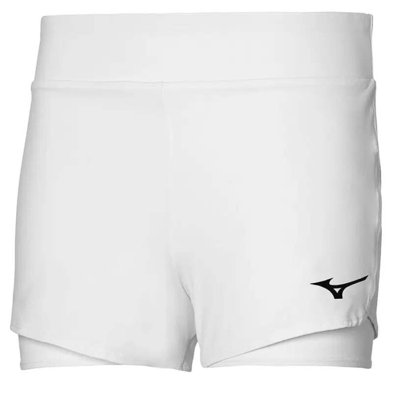 Mizuno FLEX SHORT (W) Шорты теннисные женские Белый-Черный
