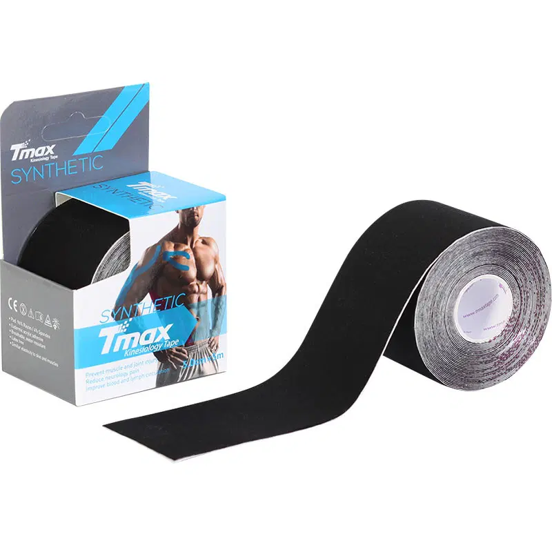 Tmax SYNTHETIC BLACK 5см×5м Кинезиотейп Черный