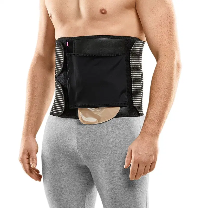 Medi PROTECT.STOMA SUPPORT Бандаж абдоминальный послеоперационный с отверстием для стомы Черный
