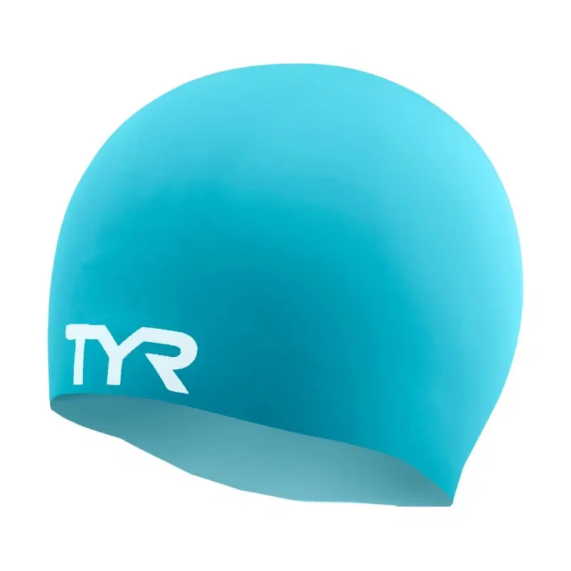 TYR WRINKLE FREE SILICONE CAP Шапочка для плавание Голубой