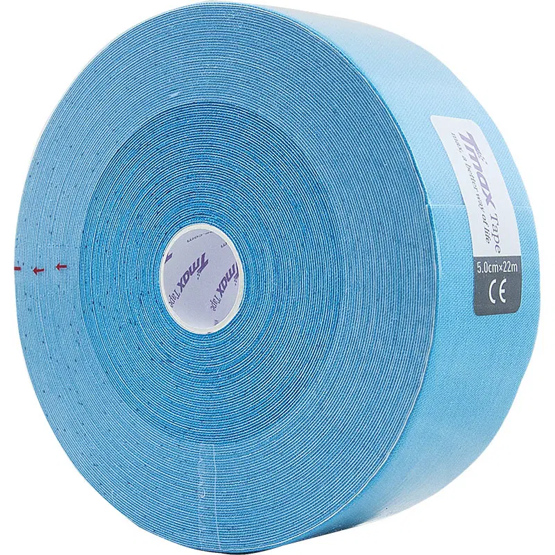 Tmax 22M EXTRA STICKY BLUE 5см×22м Кинезиотейп Синий