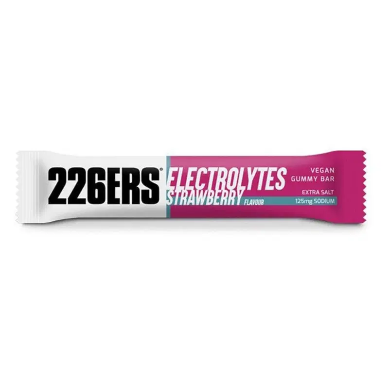 226ERS ELECTROLYTES VEGAN GUMMY BAR Батончик энергетический мармеладный Клубника 30г