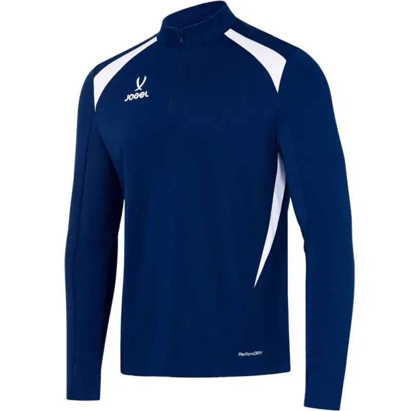 Jogel DIVISION PERFORMDRY TRAINING 1/4 ZIP TOP Джемпер тренировочный детский Темно-синий