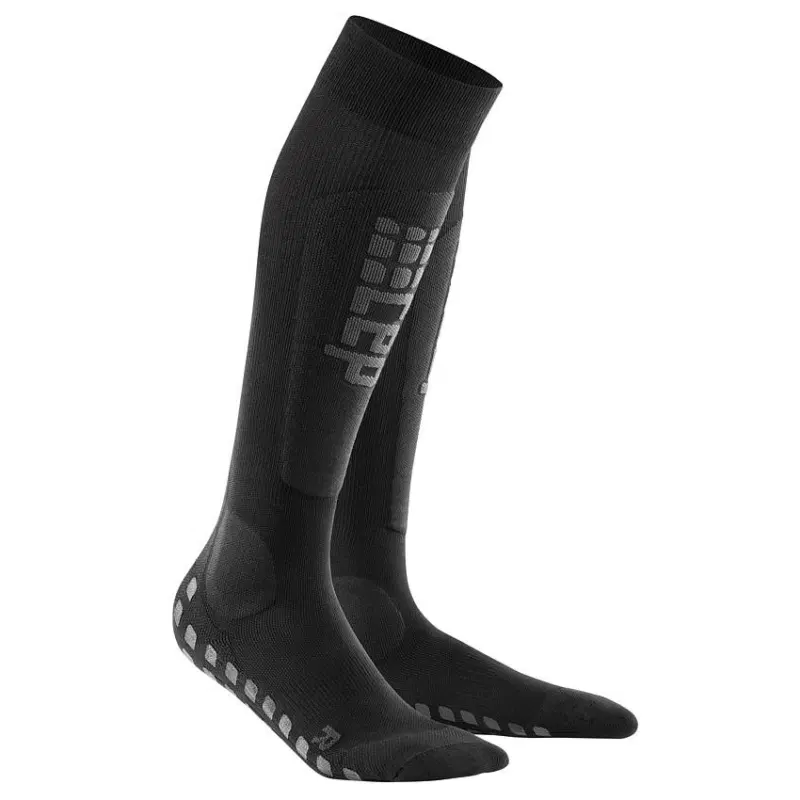 CEP SKI GRIPTECH SOCKS (W) Компрессионные гольфы для горнолыжного спорта женские Черный