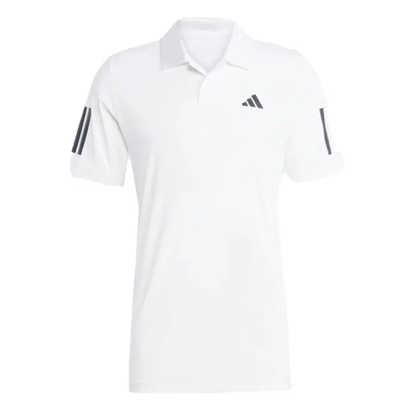 Adidas CLUB TENNIS 3-STRIPES Поло теннисное Белый/Черный