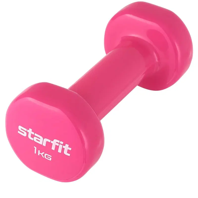 Starfit DB-101 1 КГ Гантель виниловая Розовый