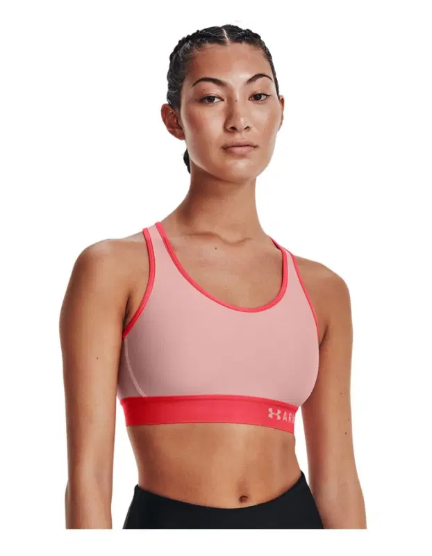 Under Armour MID KEYHOLE BRA (W) Бра-топ женский Розовый