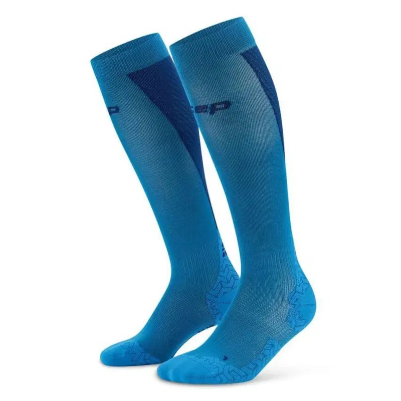 CEP ULTRALIGHT TALL COMPRESSION SOCKS (W) Компрессионные гольфы ультратонкие женские Голубой/Синий