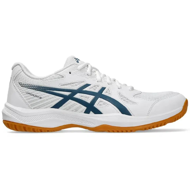 Asics UPCOURT 6 Кроссовки волейбольные Белый/Синий