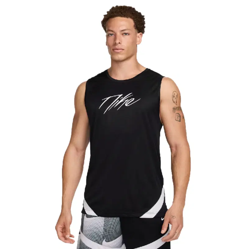 Nike ICON DRI-FIT BASKETBALL JERSEY Майка баскетбольная Черный/Белый