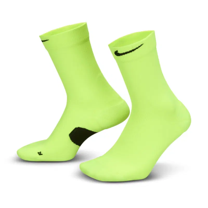 Nike RUNNING MIDWEIGHT CREW Носки беговые Салатовый/Черный