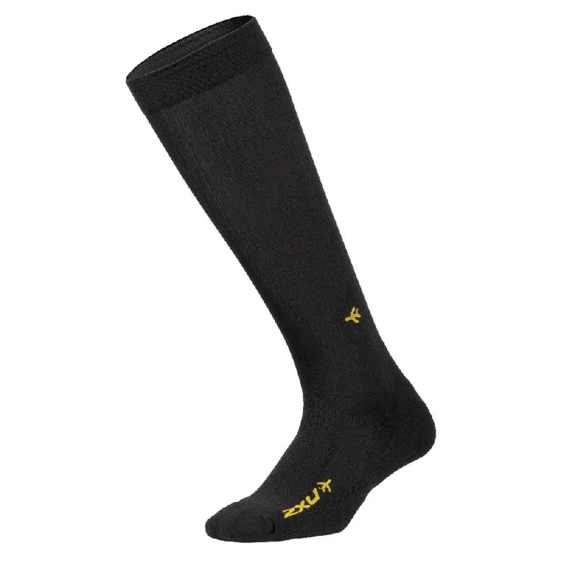 2XU FLIGHT COMPRESSION SOCKS Компрессионные гольфы Черный/Желтый