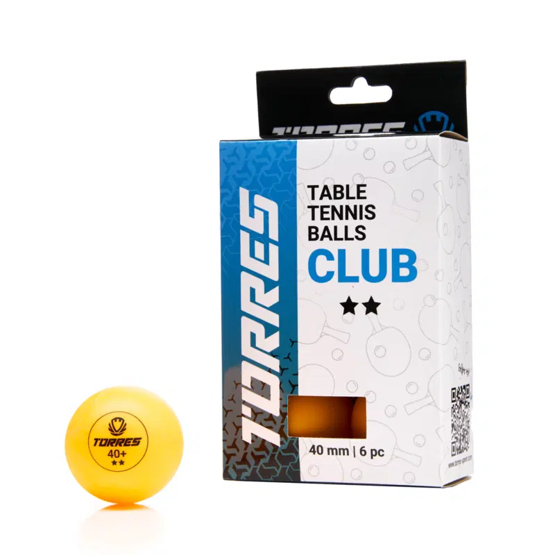 Torres CLUB 2* (TT23013) Мячи для настольного тенниса (6 шт) Оранжевый