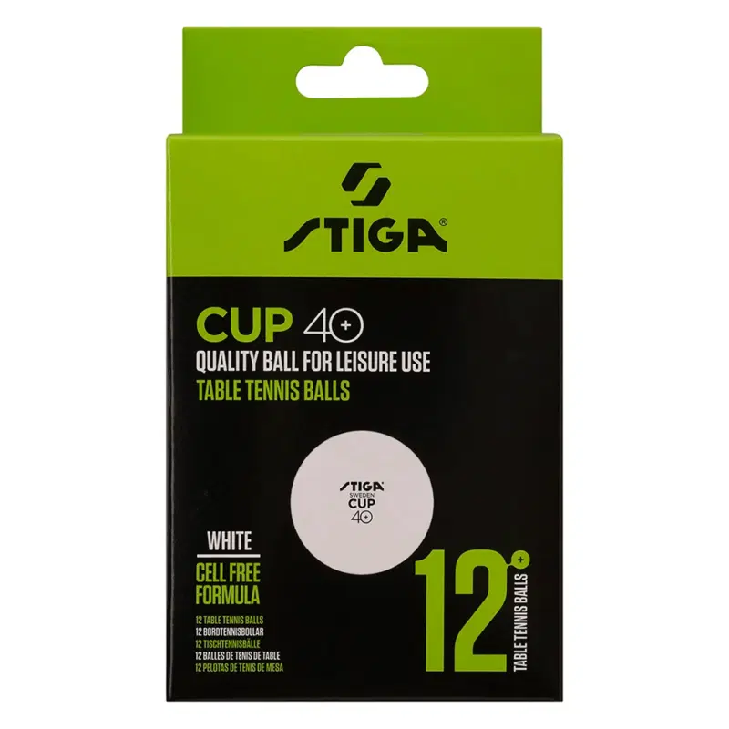 Stiga CUP ABS Мячи для настольного тенниса (12 шт) Белый