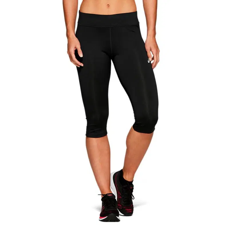 Asics SILVER KNEE TIGHT (W) Тайтсы женские Черный/Белый