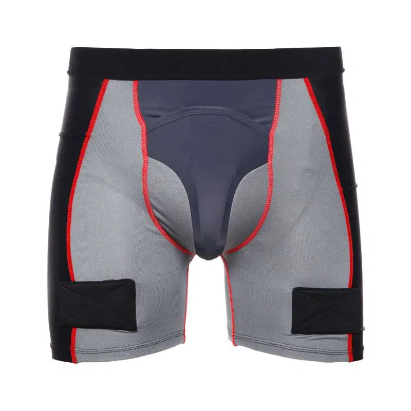 Big Boy COMFORT LINE Шорты компрессионные подростковые с защитой паха Черный/Красный