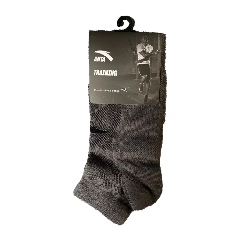 Anta TRAINING ANKLE SOCKS Носки спортивные короткие Серый