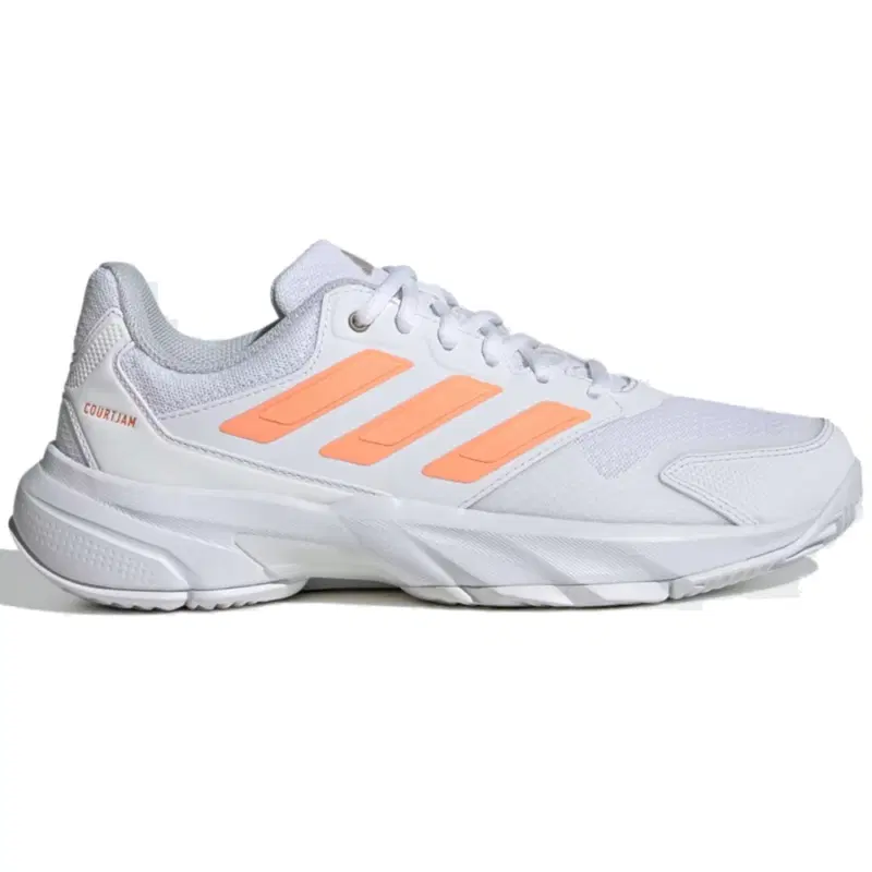 Adidas COURTJAM CONTROL 3 (W) Кроссовки теннисные женские Белый/Оранжевый
