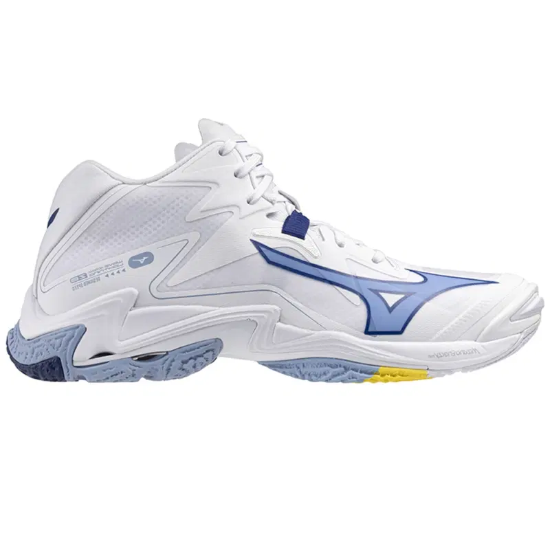 Mizuno WAVE LIGHTNING Z8 MID Кроссовки волейбольные Белый/Голубой/Желтый