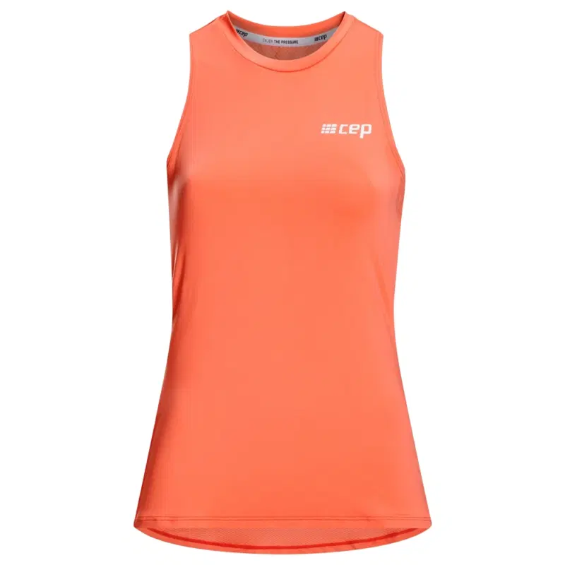 CEP RUN TANK TOP (W) Майка беговая женская Коралловый