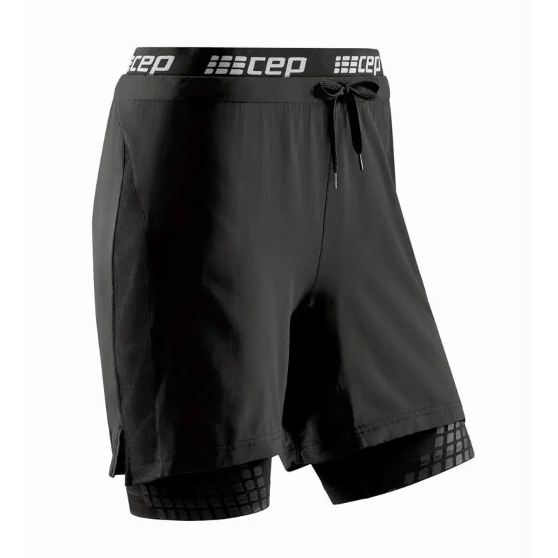 CEP TRAINING SHORTS 2IN1 (W) Компрессионные шорты 2 в 1 женские Черный