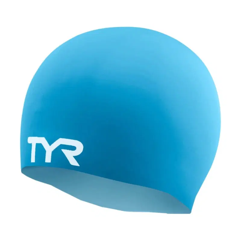 TYR WRINKLE FREE SILICONE CAP Шапочка для плавания Голубой