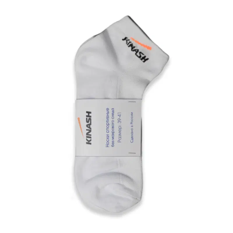 Kinash LIFESTYLE SOCKS Носки повседневные низкие Белый/Черный/Оранжевый