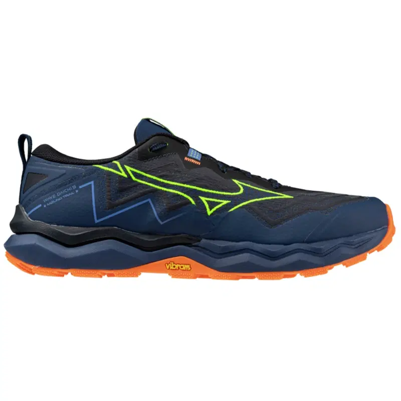 Mizuno WAVE DAICHI 9 Кроссовки беговые Темно-синий/Салатовый